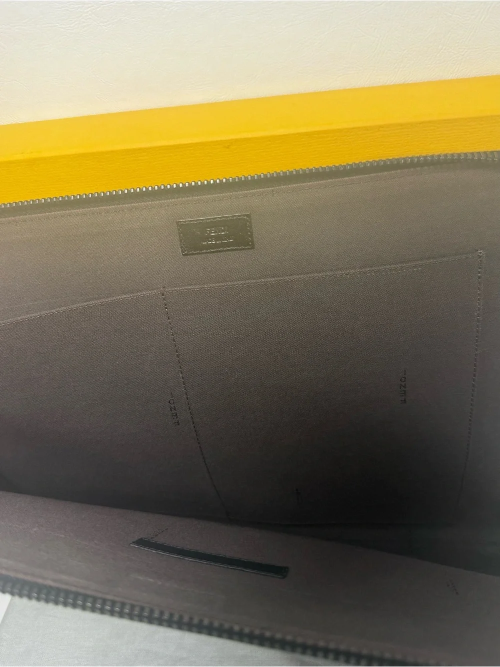 Fendi Pequin Coated Canvas Laptop Case